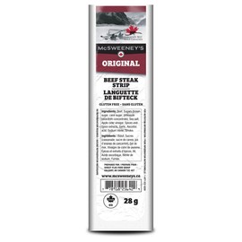 McSweeney's Original Beef Steak Strips Box, 12 x 28g