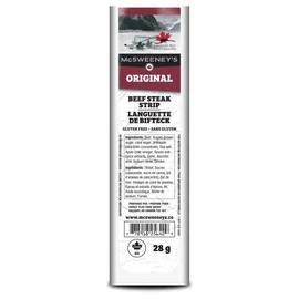 McSweeney's Original Beef Steak Strips Box, 12 x 28g