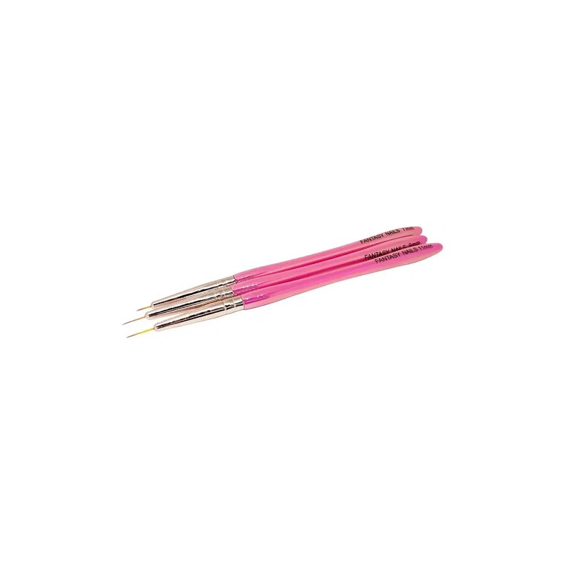 Set Pinceles Nail Art Fantasy Nails Liner Gel Uñas 3