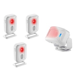 Greencycle Wireless Motion Sensor Doorbell，Business/Store Entry Alert Bell,900ft Range,16 Tones,4 Levels of Speaker Volume,Alarm Designed Specifically for The Elderly/Children,1SENSOR 3ALARM