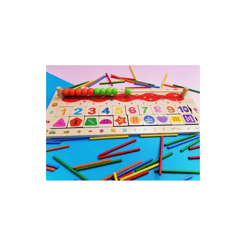 Tablero Apilable Didactico Montessori Para Desarrollo Peques