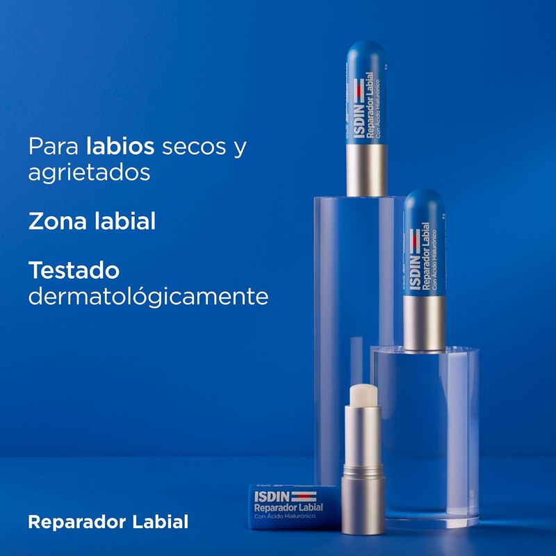 ISDIN Bálsamo Labial Reparador con ácido hialurónico que aporta hasta