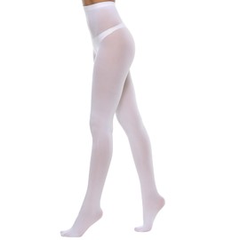 Yilanmy Tights for Women Solid Colored Tights Semi Opaque Footed Pantyhose 70 Denier High Waisted