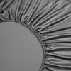 Bamboo Fitted Sheet 160 x 200 cm Dark Grey Fitted