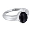 Kuzzoi 0611260221 Men's Signet Ring with Black Onyx Stone, Polished
