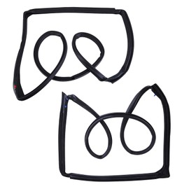 Hiolpen 2PCS Front Door Weatherstrip Seal LH RH Kit Compatible with 2007-2018 Jeep Wrangler 2.0L 3.6L 3.8L 55395274AW 55395275AW