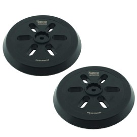 2 x SabreCut OSSCPB420_2 150mm Medium Hard 6 Hole Random Orbital Sander Hook & Loop Backing Pads Compatible with Bosch GEX 150 AC, GEX 150 Turbo, PEX 420 Medium