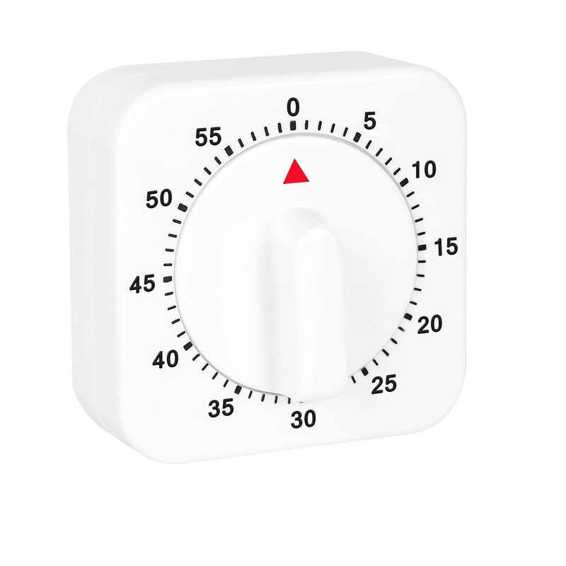 60 Minute Kitchen Clock with Loud Alarm for Sports Office,