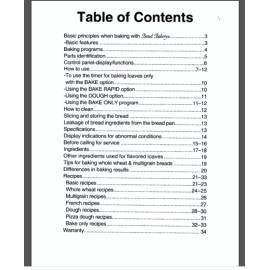 Panasonic Bread Bakery Machine SD-YD250 Instructions, Recipes manual only 36 pgs