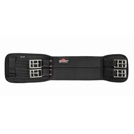 Neoprene Saddle Girth, Start Elastic Neoprene Dressage Collar, Strap with Elastic Band, Short Strap for Horses, Riding Belt, Dressage, Long Strap, Black, Dressage Girth (Black, 60 cm)