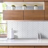 STICKGOO 10 Sheets Thicker Herringbone Peel and Stick Backsplash, 12.6”×9.7”