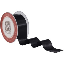 Double Faced Satin Ribbon - Black