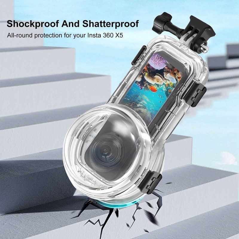 Invisible Dive Case for Insta360 X5, FotStdio Insta 360 X5