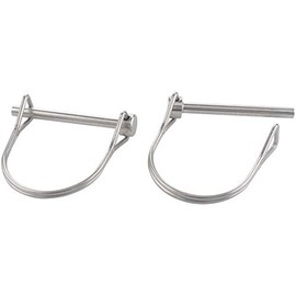 2 Pack Safety Coupler Pin 0.197" x 1.97"(5mm x 50mm), Full Marine Grade 316 Stainless Steel Heavy Duty Shaft Locking Pin