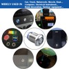 RUNCCI-YUN 6pcs 12-24V 3A 4Pin Waterproof Metal Push Button Momentary