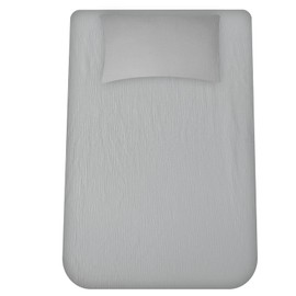 Dormlony Muslin Cotton Twin XL Fitted Sheet Set,Soft and Breathable 2 Piece (1 Fitted Sheet, 1 Pillowcase) Deep Pocket Bed Sheet (Grey)