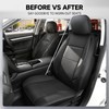 GIANT PANDA 2PCS Front Car Seat Cover Fit Subaru, Faux