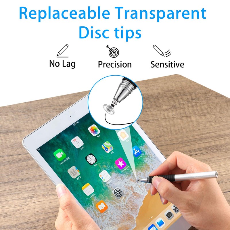 12 Pieces Stylus Pen Tips Replacement Tips Precision Round Shape