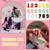 PATIKIL 20 Pcs 0-9 Chenille Number Patch 3.15 Inch Ironing
