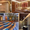 GUOTONG 50ft/15m Plug in LED Rope Lights, 540 Warm White