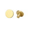 4 Pieces Solid Brass Round Single Hole Small Handle Cabinet