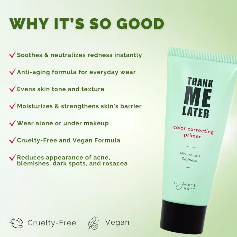 Elizabeth Mott Thank Me Later Face Primer w Niacinamide, Neutralize