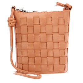 SEIDENFELT MANUFAKTUR Malilla Bucket Crossbody Bag Papaya, Papaya