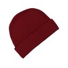 Monag Interlock Baby Cap (Newborn, Maroon)