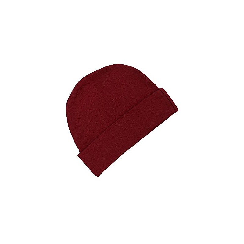 Monag Interlock Baby Cap (Newborn, Maroon)