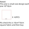 42Pcs 10cm*10cm Cotton Fabric DIY Making Supplies Quilting Patchwork Fabric