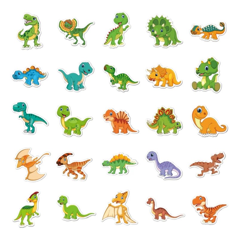 100 Pegatinas Pegatinas Calcomanías, Dinosaurio Calcas