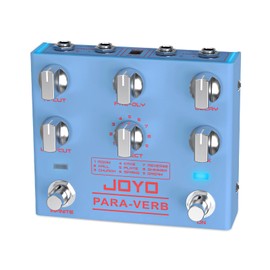 JOYO Reverb Pedal Digital Stereo Guitar Pedal with 9 Reverb Effects Infinite & Trail Functions for Electric Guitar - True Bypass (PARA-VERB R-31)