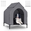 FAMIGRO 36" Dog House Outdoor for Medium Large Dogs Elevated