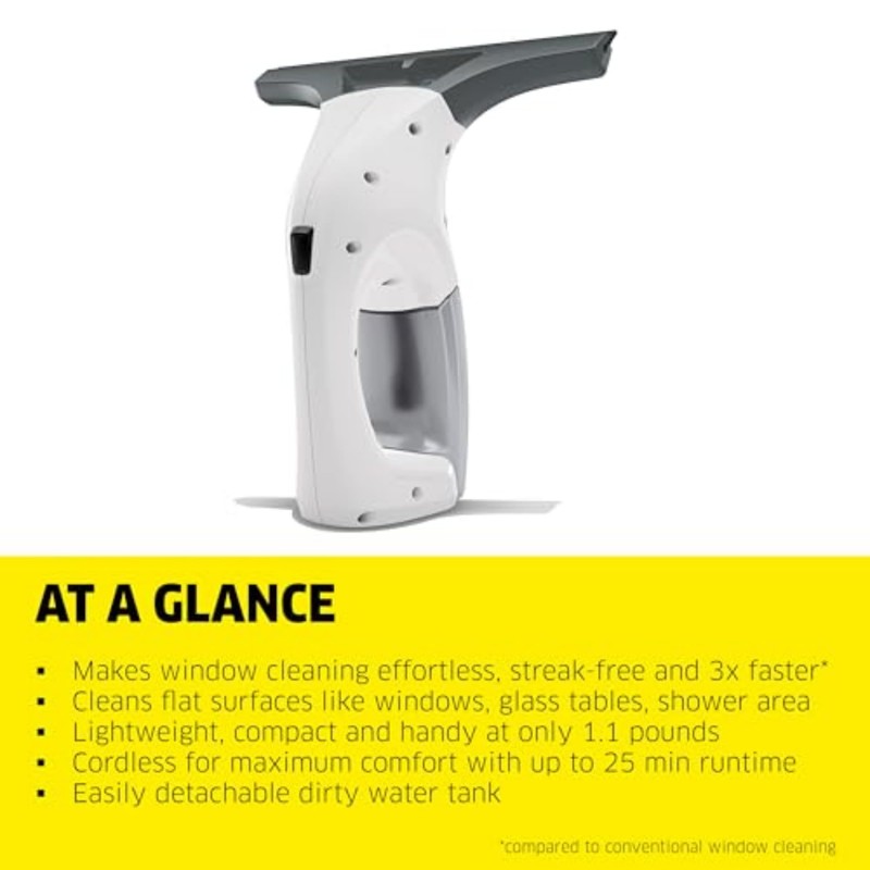 Kärcher WV 1 Electric Window Vacuum Squeegee 10" - Perfect