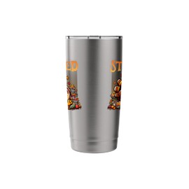 Totally Stuffed Turkey Funny Thanksgiving Feast Meal Humor Stainless Steel Insulated Tumbler