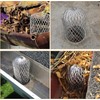 4PCS Gutter Guards,Gutter Downspout Guard, New Round Head Aluminum Down
