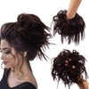 SIADEE Tousled Updo Messy Bun Hair Piece Scrunchies Synthetic Wavy