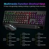 Rii RK400 RGB Gaming Keyboard and Mouse Combo ,Wired Mechanical