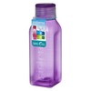 Sistema BPA Free Stackable Square Bottle, Assorted Colours, 475 ml