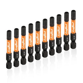 toolant 5mm Impact Hex Bits Set 10pcs,1/4” Hex-Shank Allen Wrench Drill Bit Set, S2 Steel, CNC Machined Tips with Magnetism, 2” Long with Storage Box