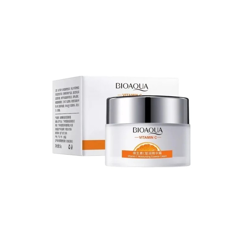 Crema Vitamina C Bioaqua Aclara Elimina Manchas Paño Momento de