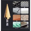 Step Drill, Hexagonal Shaft, Titanium Coating, Sharp, HSS Steel, Drill,