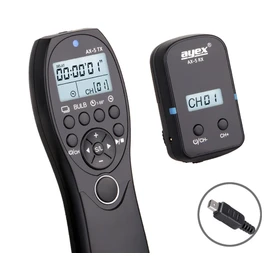 ayex AX-5 Wireless Timer Remote Control, compatible with Olympus cameras using the UC1 connector, such as E-620 E-600 E-550 E-510 E-450 E-400 E-100 E-30 E-M10 It supports low/high-speed continuous shooting, bulb mode, timed shutter release, and more