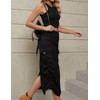 IDEALSANXUN Long Cargo Skirts for Women Trendy 2025 Midi Denim