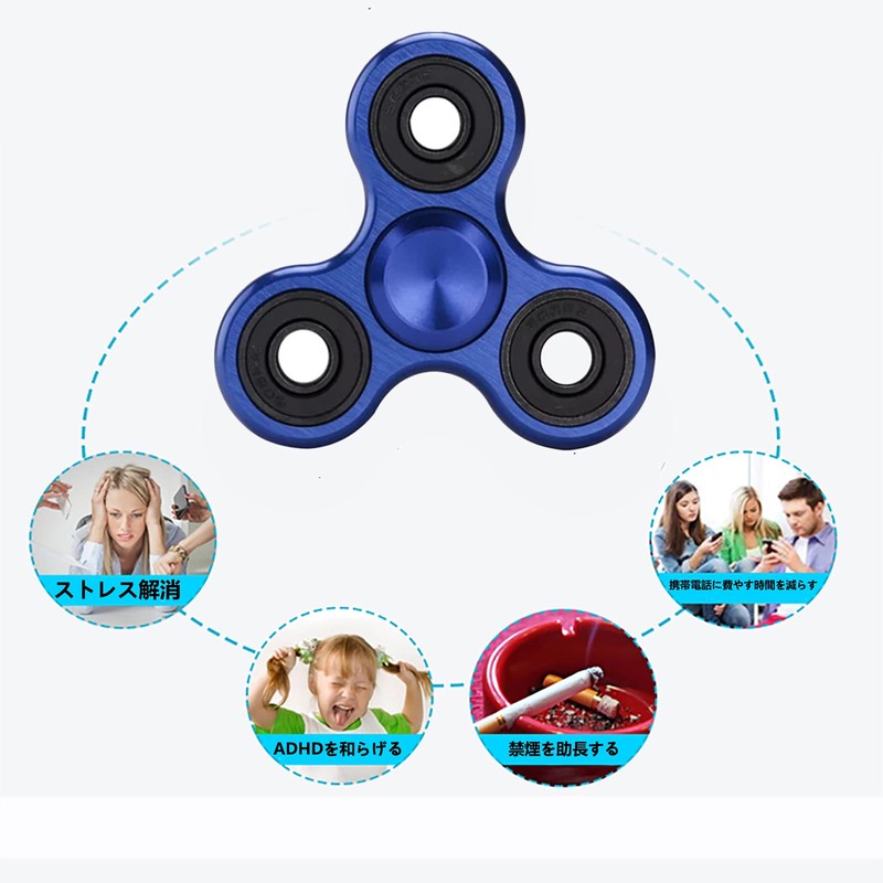 SHULLIN Spinner Aluminum Alloy Hand Spinner Stainless Steel Bearing Stress