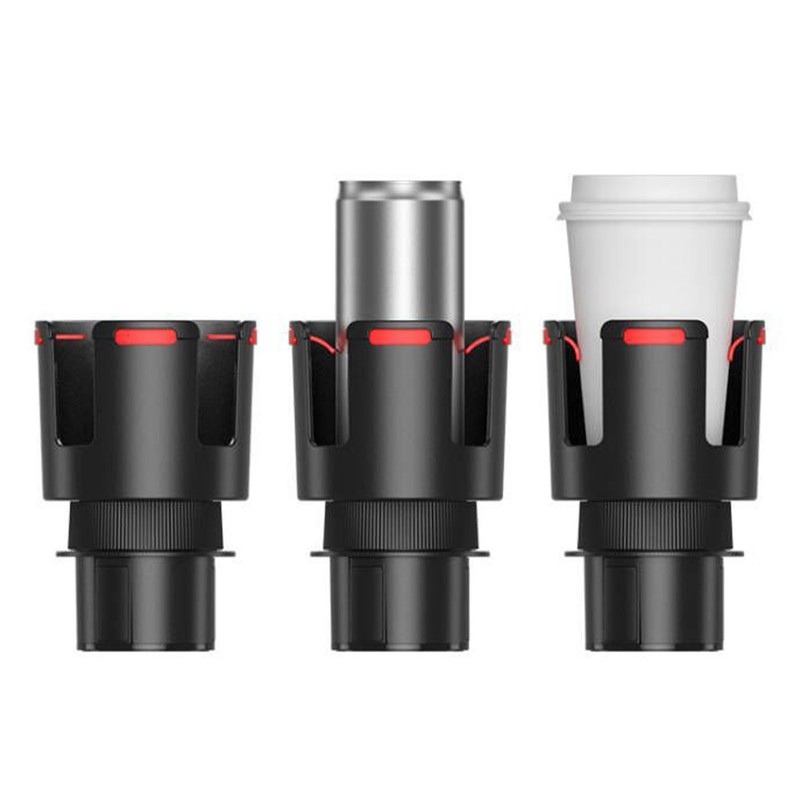 2 in 1 Car Cup Holder with Adjustable Base Shockproof