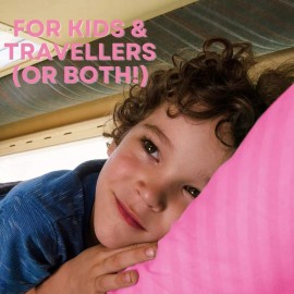 kinder Fluff Toddler Pillow (2pk)  - (14x20in - PINK)