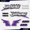 Yamaha Banshee Decals Purple Retro Graphics Kit fits 1991-93 Yamaha