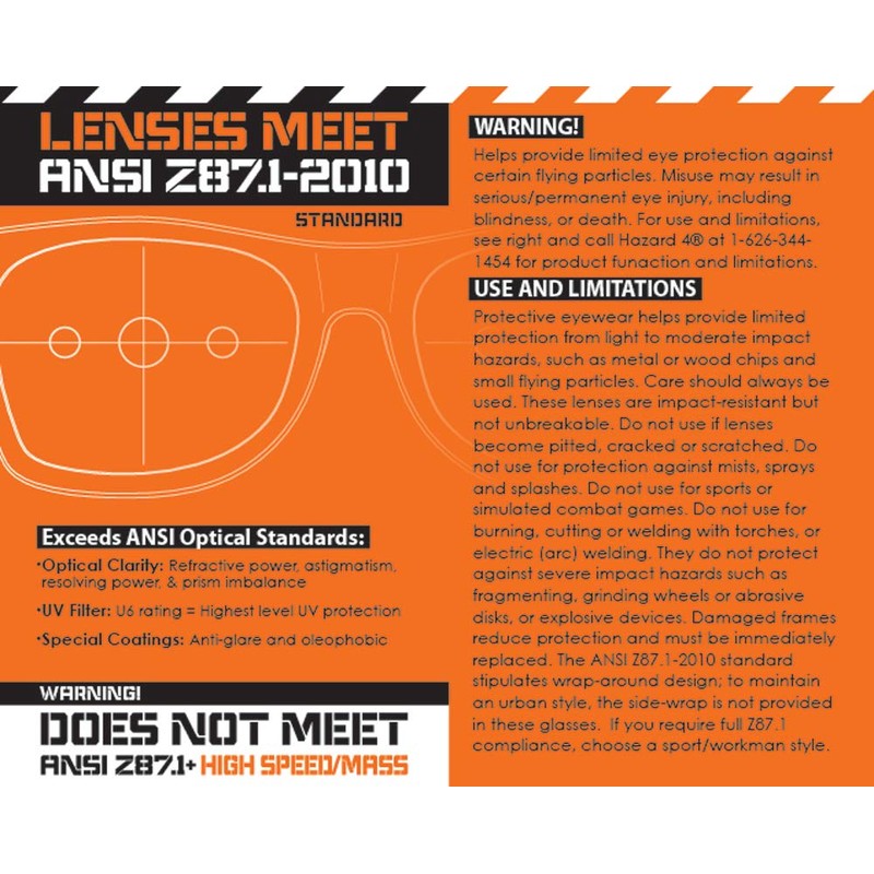 HAZARD 4 Flechette: Horn-Rimmed Sunglasses (Made in Italy) - Black