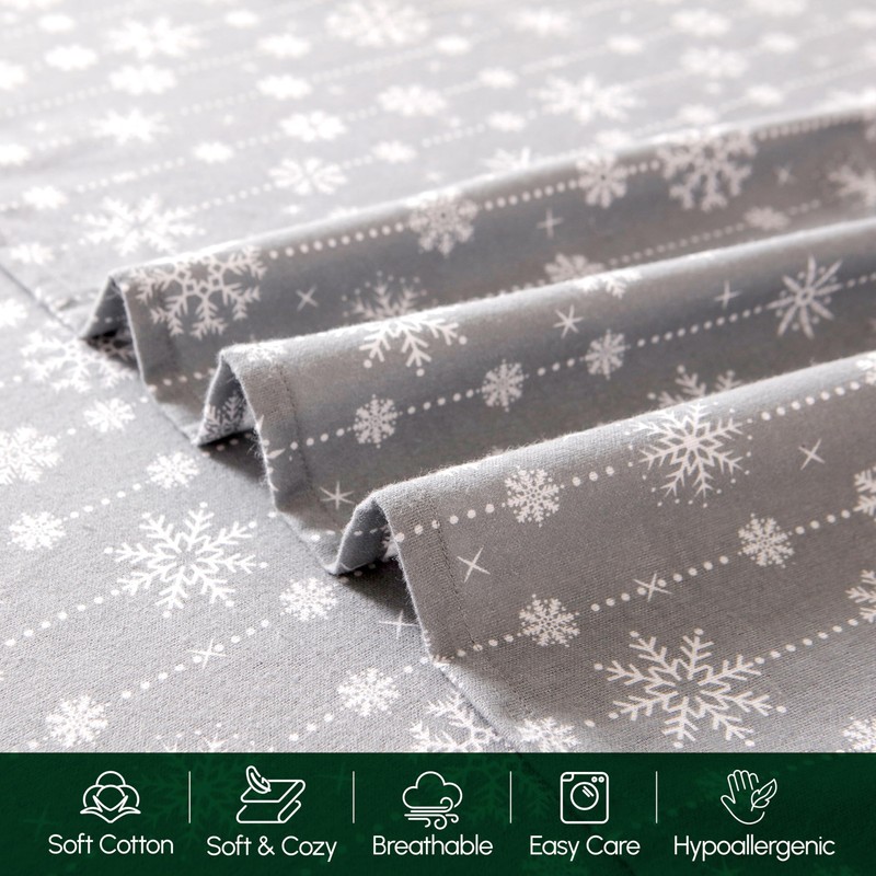 Elegant Comfort Ultra Soft 4-Piece 100% Turkish Cotton Flannel Sheet